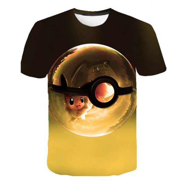 3D Printed Pokemon Ball Cute Boys T-shirt for kids and adults alibaba buy online