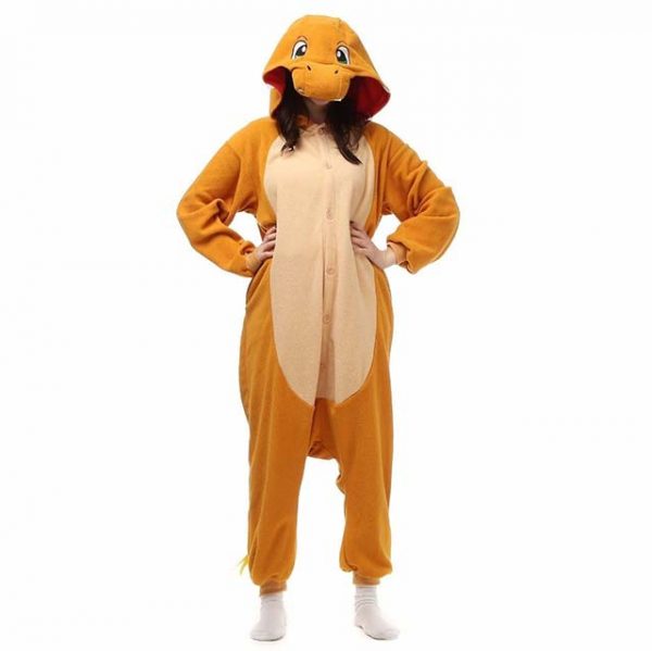 Pokemon Charizard Pajama Flannel Orange Cosplay for Women pokemonlogo amazon buy online