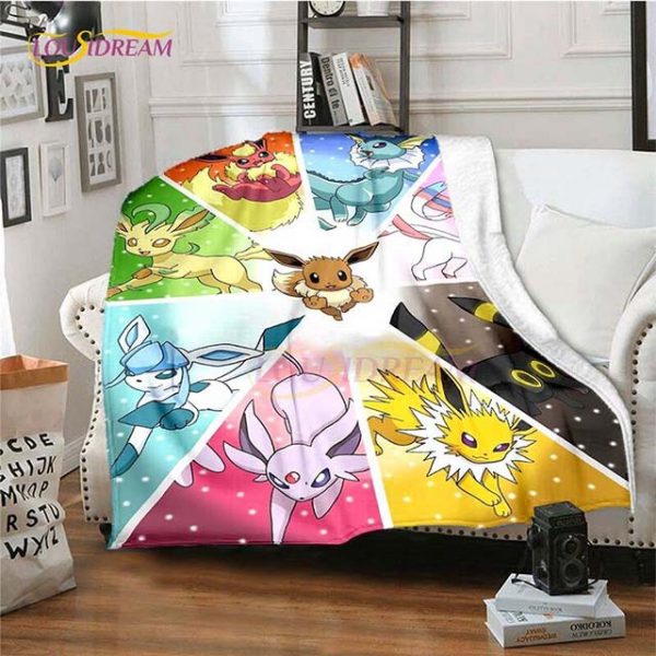 Pokemon Eevee Evolutions Printed Blankets for kids ultra soft bed sheet pokemonlogo aliexpress buy online