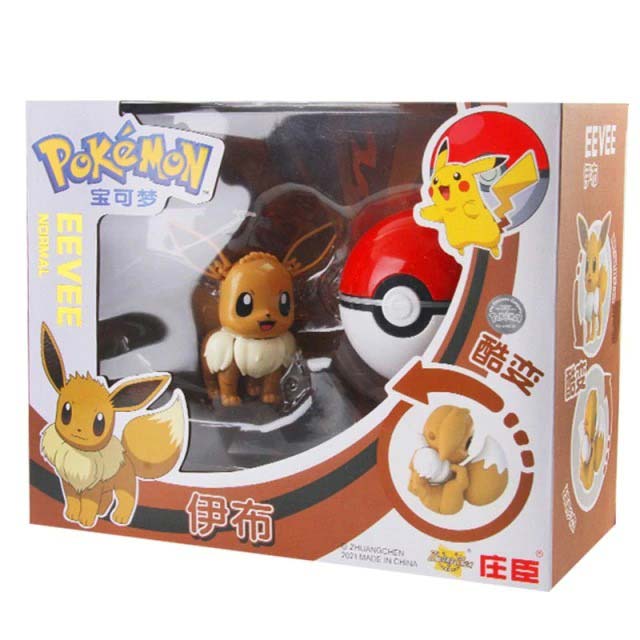 Pokemon Eevee Figures Ball Variant Toy Gift with Box pokemonlogo buy online