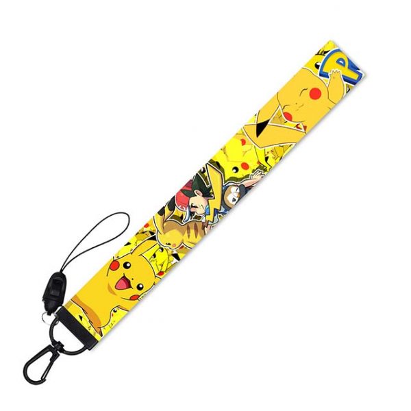 Pokemon Pikachu Black Short Bracelet Neck Strap Phone keys ID card holder lanyard pokemonlogo amazon buy online