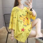 Pokemon Pikachu Girls Half Sleeve Large Loose Yellow Shirts Collection alibaba buy online