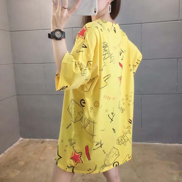 Pokemon Pikachu Girls Half Sleeve Large Loose Yellow Shirts Collection aliexpress buy online