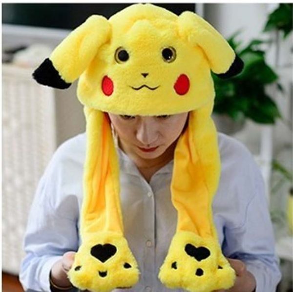 Pokemon Pikachu Long Ear Plush Hat for kids best gift pokemonlogo ebay buy online