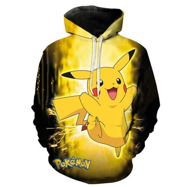 Pokemon Pikachu Yellow Winter Unisex hoodie for Kids and adults pokemonlogo alibaba buy online