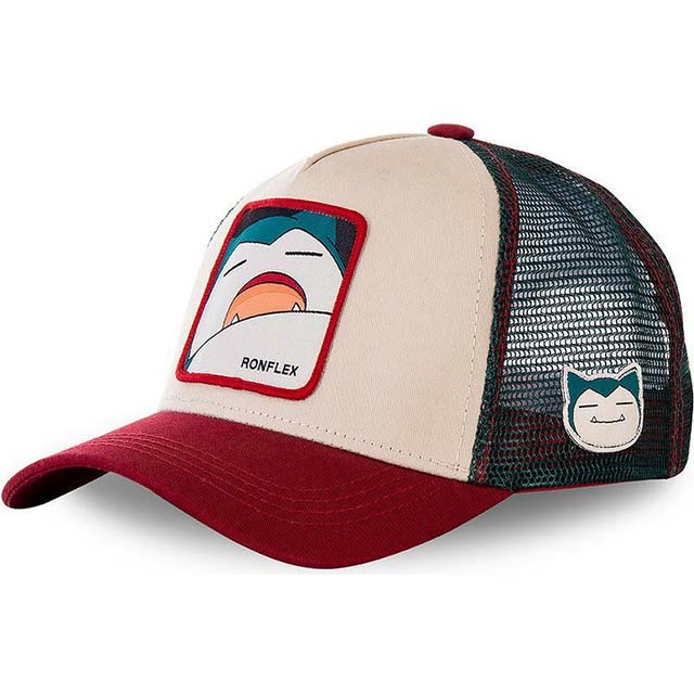 Pokemon Snorlax Printed Maroon Cap for girls and boys kids and adults gift pokemonlogo buy online