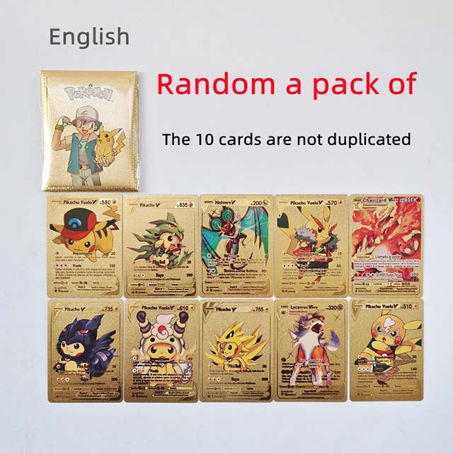New Boutique Boxed Pokemon Gold Card buyonline