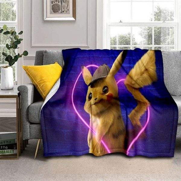 Pokemon Blanket Cover Sofa Cartoon Bedspread buyonline