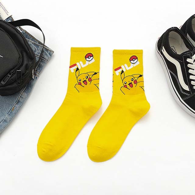 Pokemon Pikachu Yellow Short Socks For Kid buy online